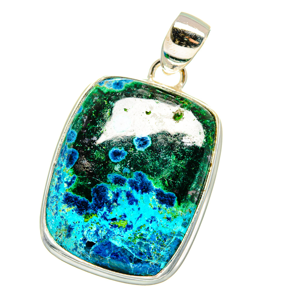Chrysocolla Pendants handcrafted by Ana Silver Co - PD15534
