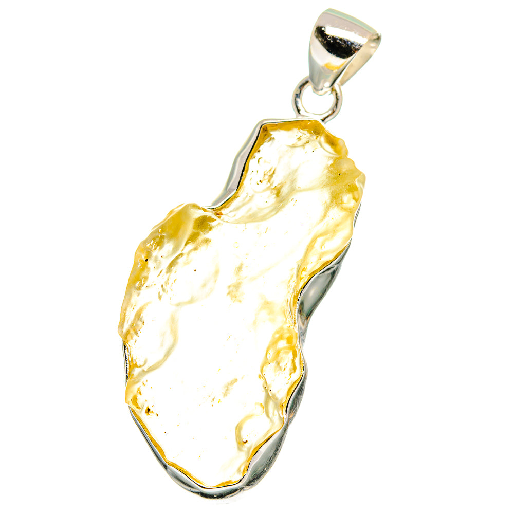 Libyan Desert Glass Pendants handcrafted by Ana Silver Co - PD15576