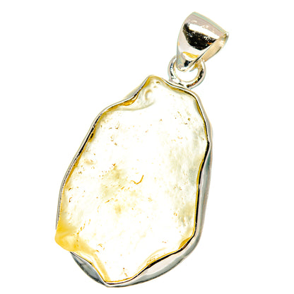 Libyan Desert Glass Pendants handcrafted by Ana Silver Co - PD15585