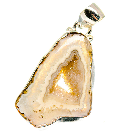 Geode Slice Pendants handcrafted by Ana Silver Co - PD15593