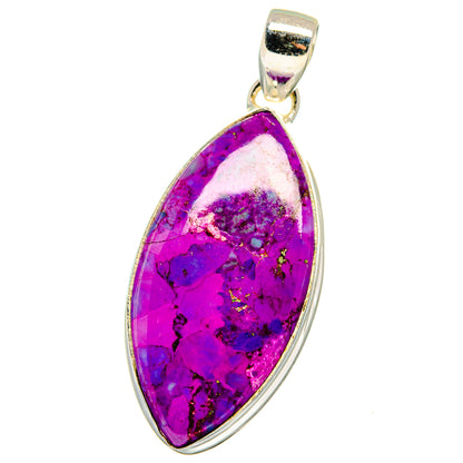 Purple Copper Composite Turquoise Pendants handcrafted by Ana Silver Co - PD15600