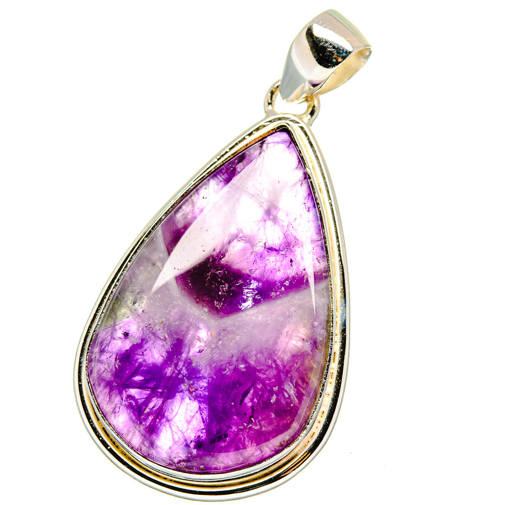 Chevron Amethyst Pendants handcrafted by Ana Silver Co - PD15606
