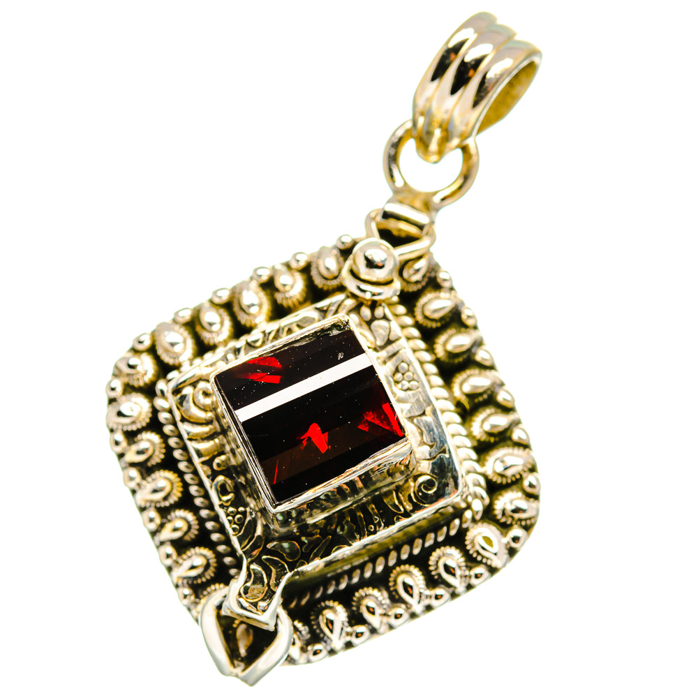 Garnet Pendants handcrafted by Ana Silver Co - PD15615