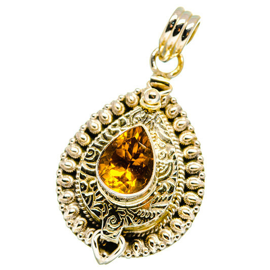Mandarin Citrine Pendants handcrafted by Ana Silver Co - PD15620