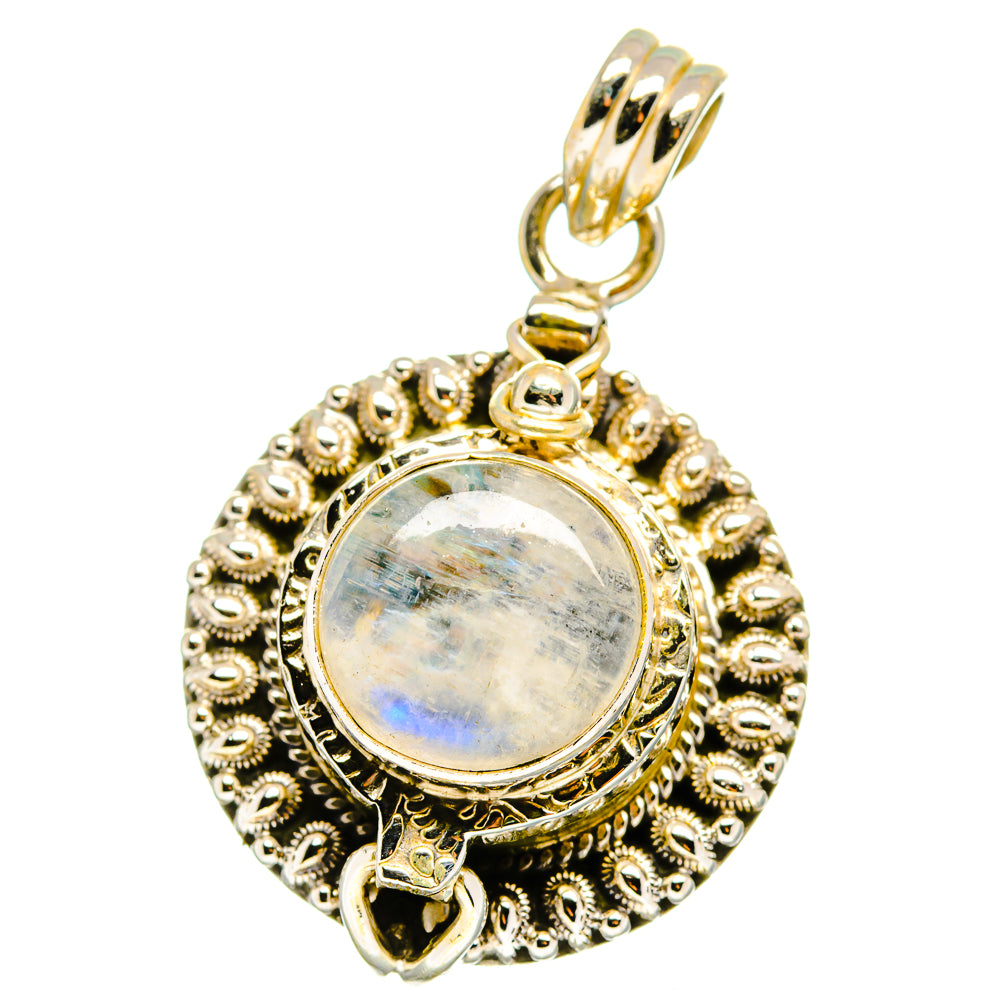 Rainbow Moonstone Pendants handcrafted by Ana Silver Co - PD15628