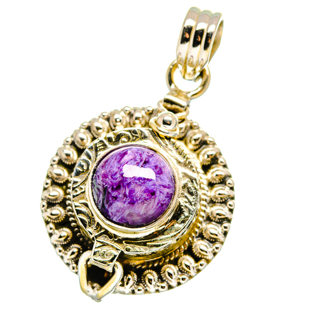 Charoite Pendants handcrafted by Ana Silver Co - PD15631