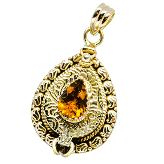 Mandarin Citrine Pendants handcrafted by Ana Silver Co - PD15635