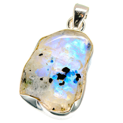 Rainbow Moonstone Pendants handcrafted by Ana Silver Co - PD15641