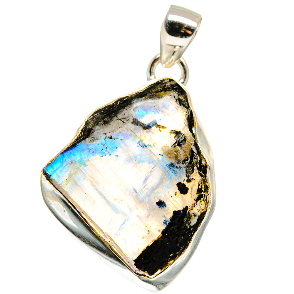 Rainbow Moonstone Pendants handcrafted by Ana Silver Co - PD15647