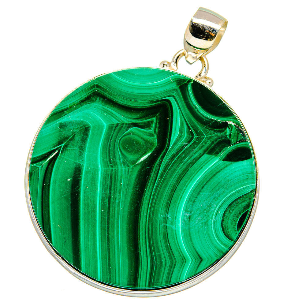 Malachite Pendants handcrafted by Ana Silver Co - PD15681