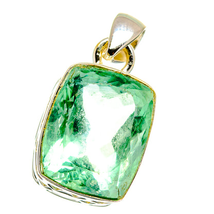Green Fluorite Pendants handcrafted by Ana Silver Co - PD15689