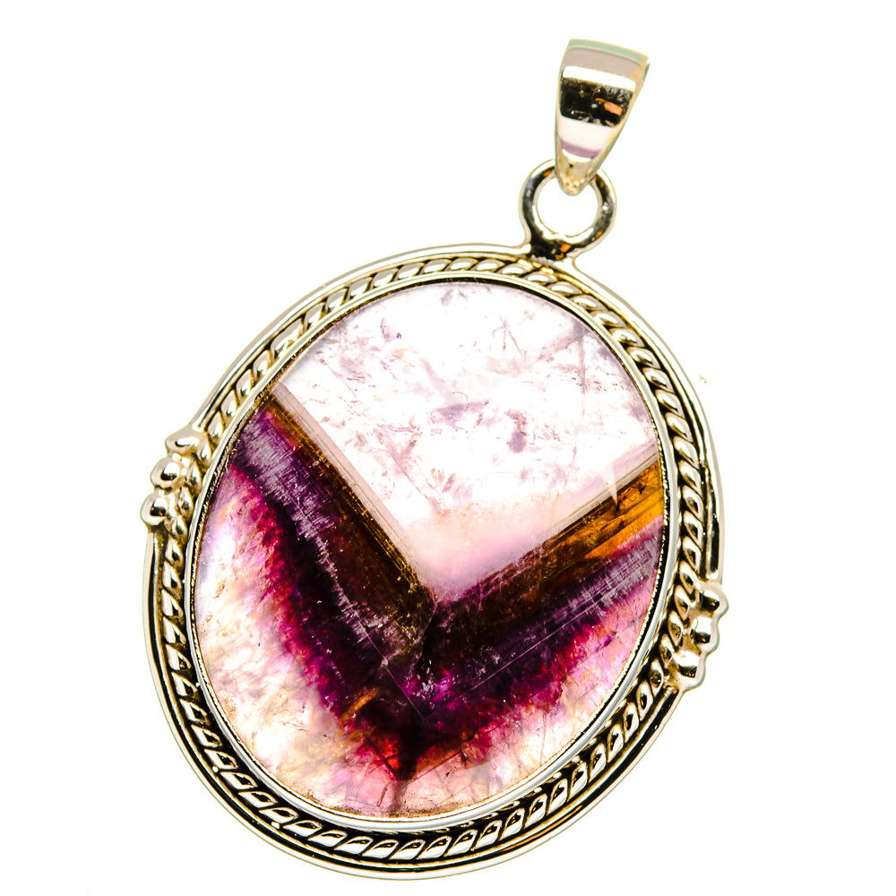 Chevron Amethyst Pendants handcrafted by Ana Silver Co - PD15711