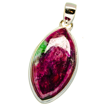 Ruby Zoisite Pendants handcrafted by Ana Silver Co - PD15724