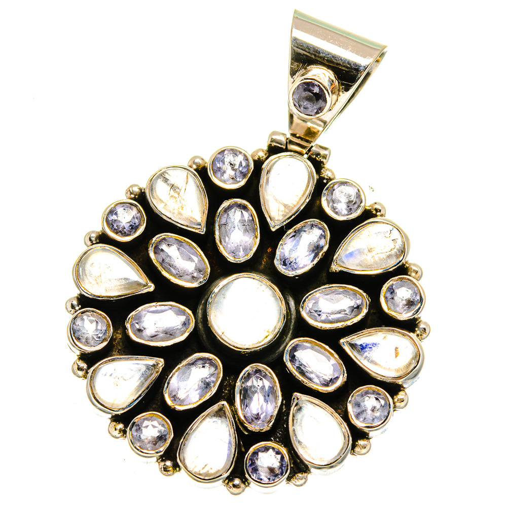 Rainbow Moonstone Pendants handcrafted by Ana Silver Co - PD15726