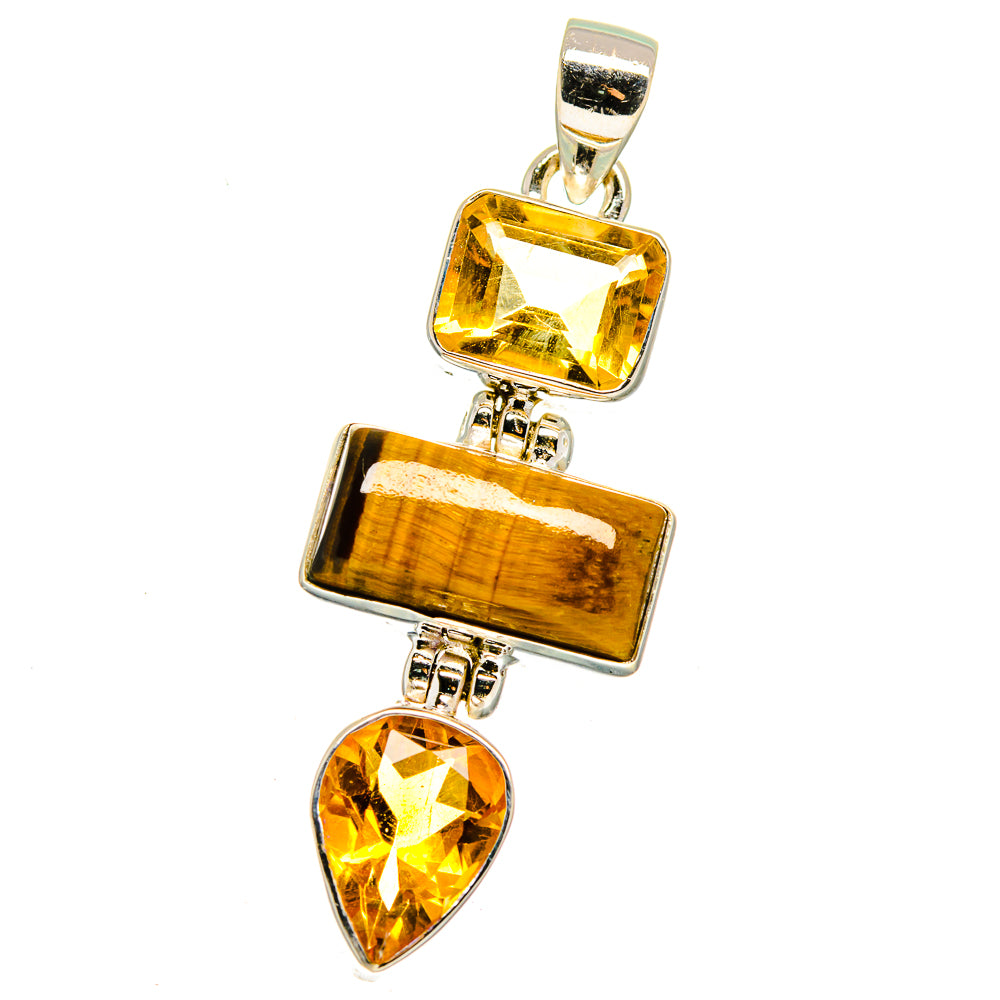 Tiger Eye Pendants handcrafted by Ana Silver Co - PD15735