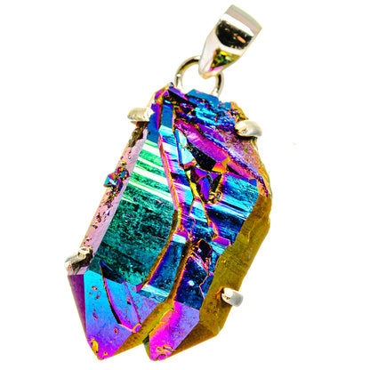 Titanium Sunshine Druzy Pendants handcrafted by Ana Silver Co - PD15737