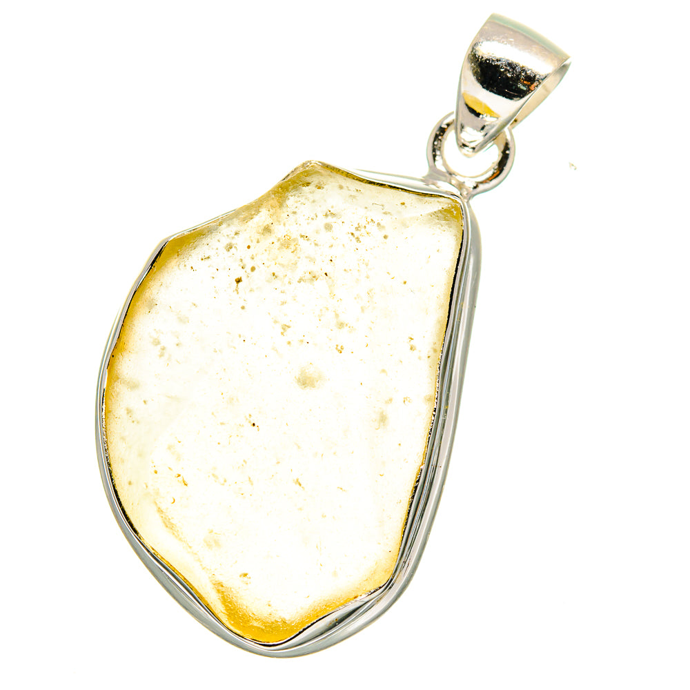 Libyan Desert Glass Pendants handcrafted by Ana Silver Co - PD15744