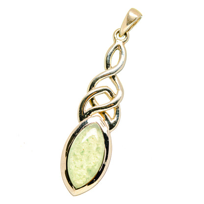 Prehnite Pendants handcrafted by Ana Silver Co - PD15756
