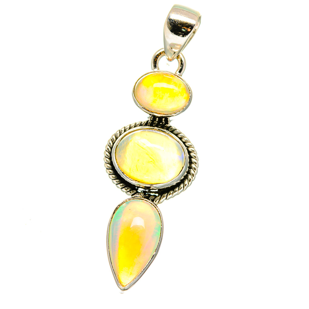 Ethiopian Opal Pendants handcrafted by Ana Silver Co - PD15760