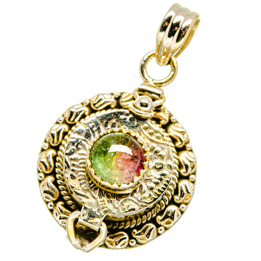 Watermelon Tourmaline Pendants handcrafted by Ana Silver Co - PD15783