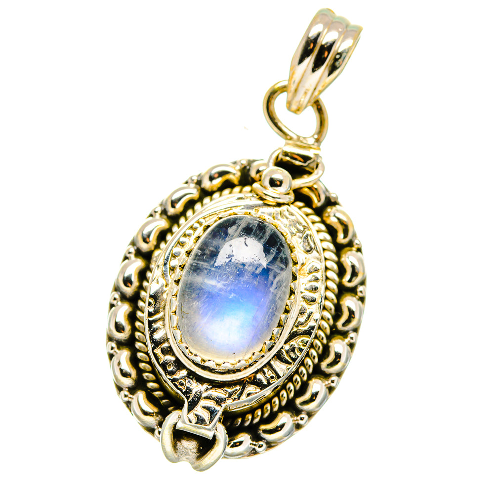 Rainbow Moonstone Pendants handcrafted by Ana Silver Co - PD15784