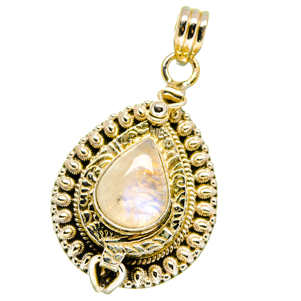 Rainbow Moonstone Pendants handcrafted by Ana Silver Co - PD15786