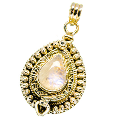 Rainbow Moonstone Pendants handcrafted by Ana Silver Co - PD15786
