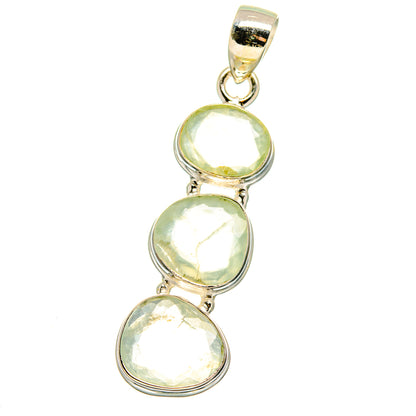 Prehnite Pendants handcrafted by Ana Silver Co - PD15811