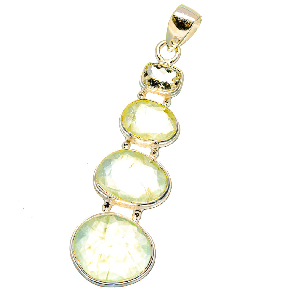 Prehnite Pendants handcrafted by Ana Silver Co - PD15820 - Photo 2