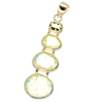 Prehnite Pendants handcrafted by Ana Silver Co - PD15820 - Photo 2