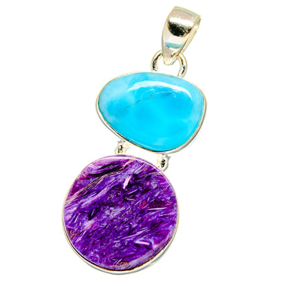 Charoite Pendants handcrafted by Ana Silver Co - PD15822