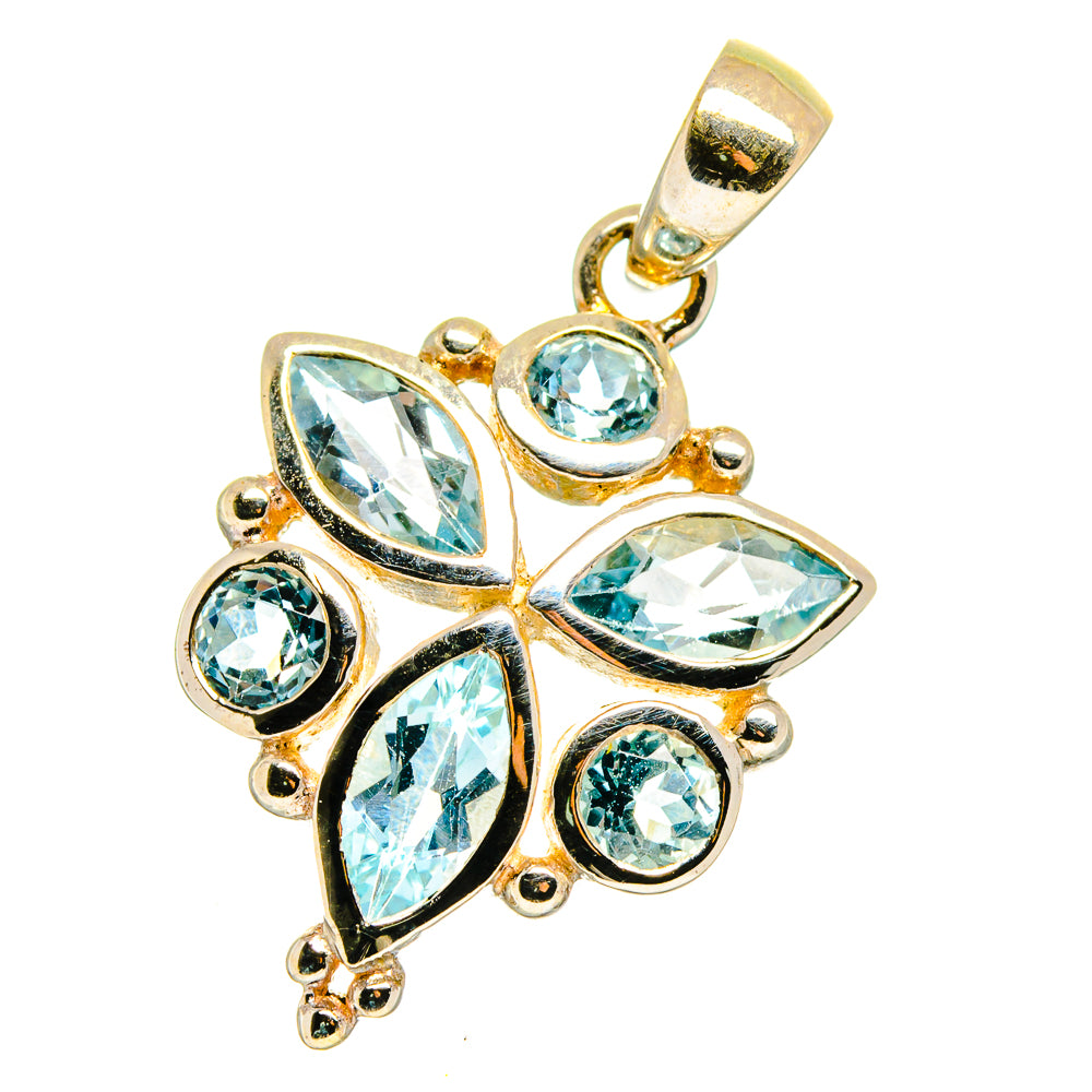 Blue Topaz Pendants handcrafted by Ana Silver Co - PD15840