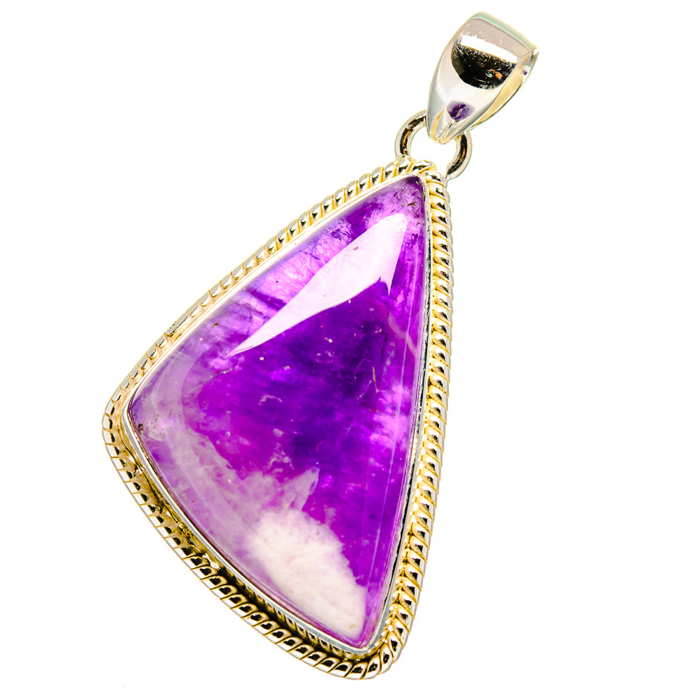 Chevron Amethyst Pendants handcrafted by Ana Silver Co - PD15841
