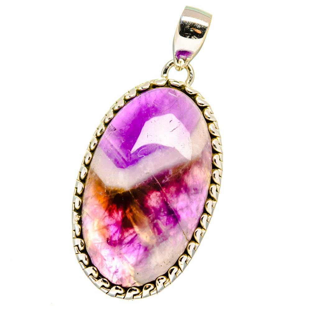 Chevron Amethyst Pendants handcrafted by Ana Silver Co - PD15852