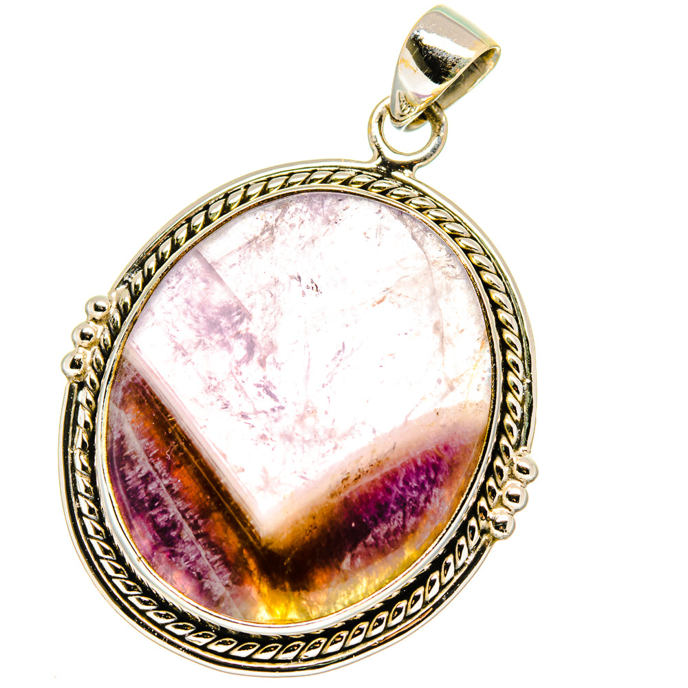 Chevron Amethyst Pendants handcrafted by Ana Silver Co - PD15858