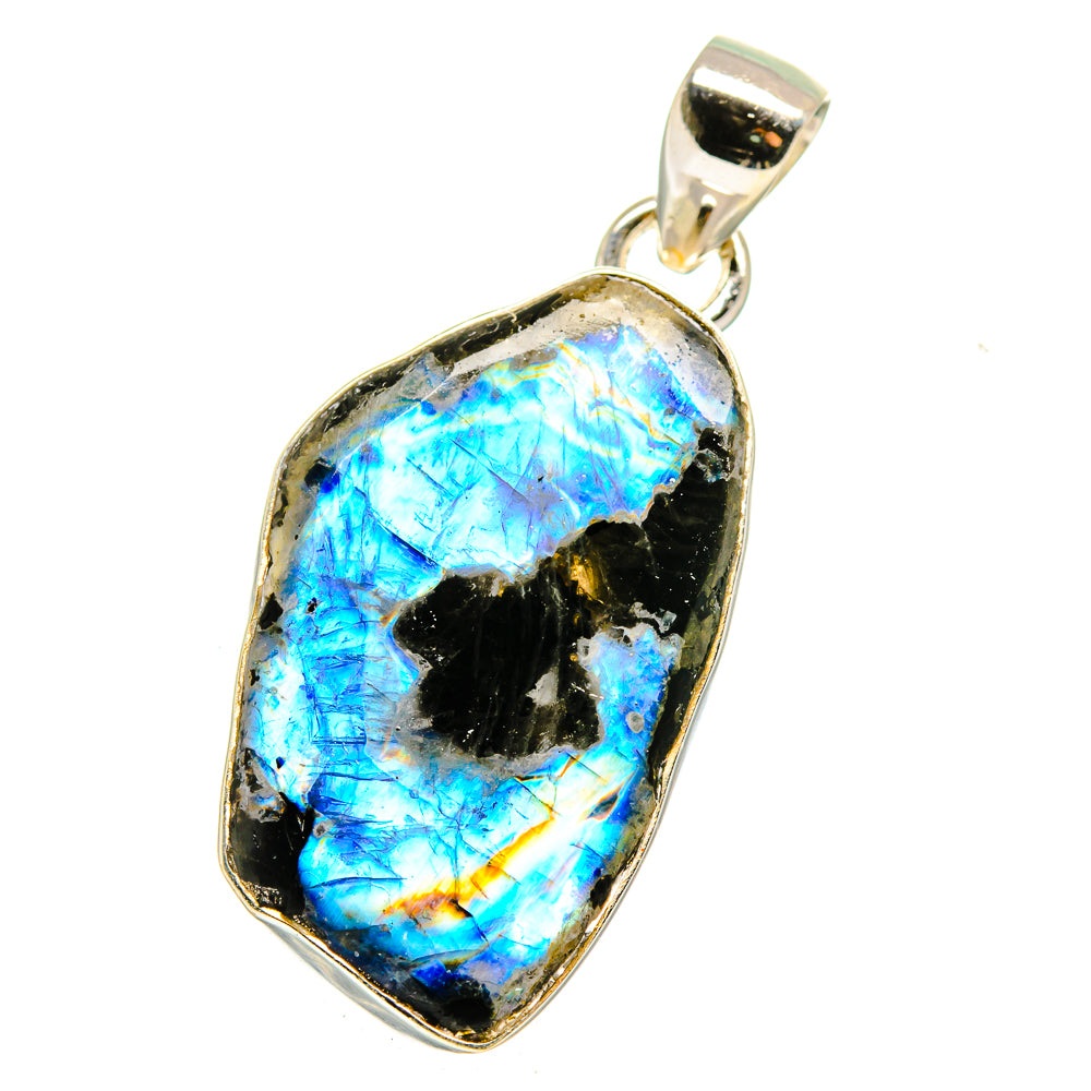 Rainbow Moonstone Pendants handcrafted by Ana Silver Co - PD15889