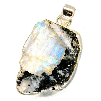 Rainbow Moonstone Pendants handcrafted by Ana Silver Co - PD15890