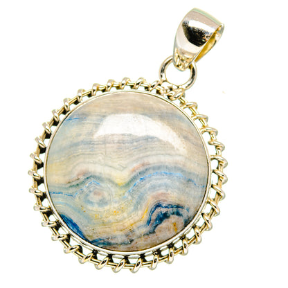 Blue Scheelite Pendants handcrafted by Ana Silver Co - PD15896