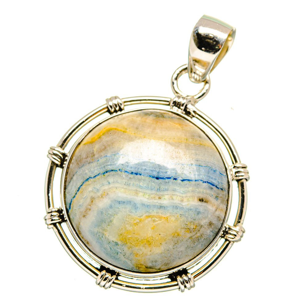 Blue Scheelite Pendants handcrafted by Ana Silver Co - PD15897