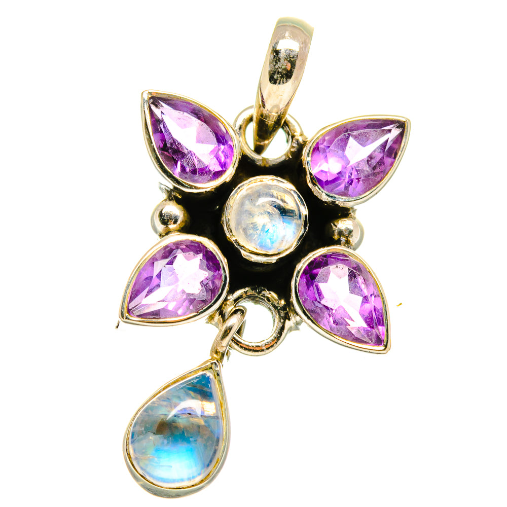 Rainbow Moonstone Pendants handcrafted by Ana Silver Co - PD15900