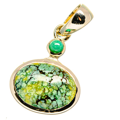 Tibetan Turquoise Pendants handcrafted by Ana Silver Co - PD15903