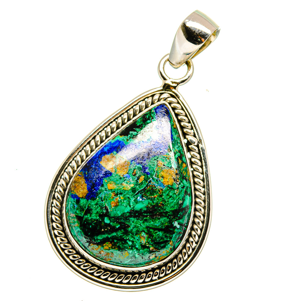 Azurite Malachite Pendants handcrafted by Ana Silver Co - PD15907