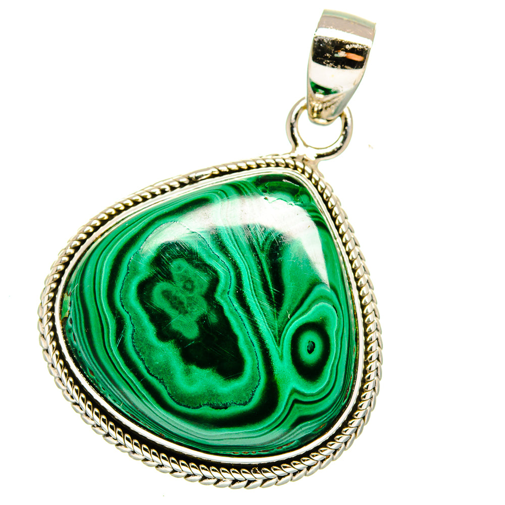 Malachite Pendants handcrafted by Ana Silver Co - PD15912