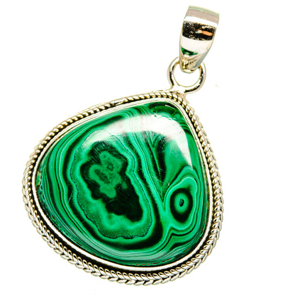 Malachite Pendants handcrafted by Ana Silver Co - PD15912