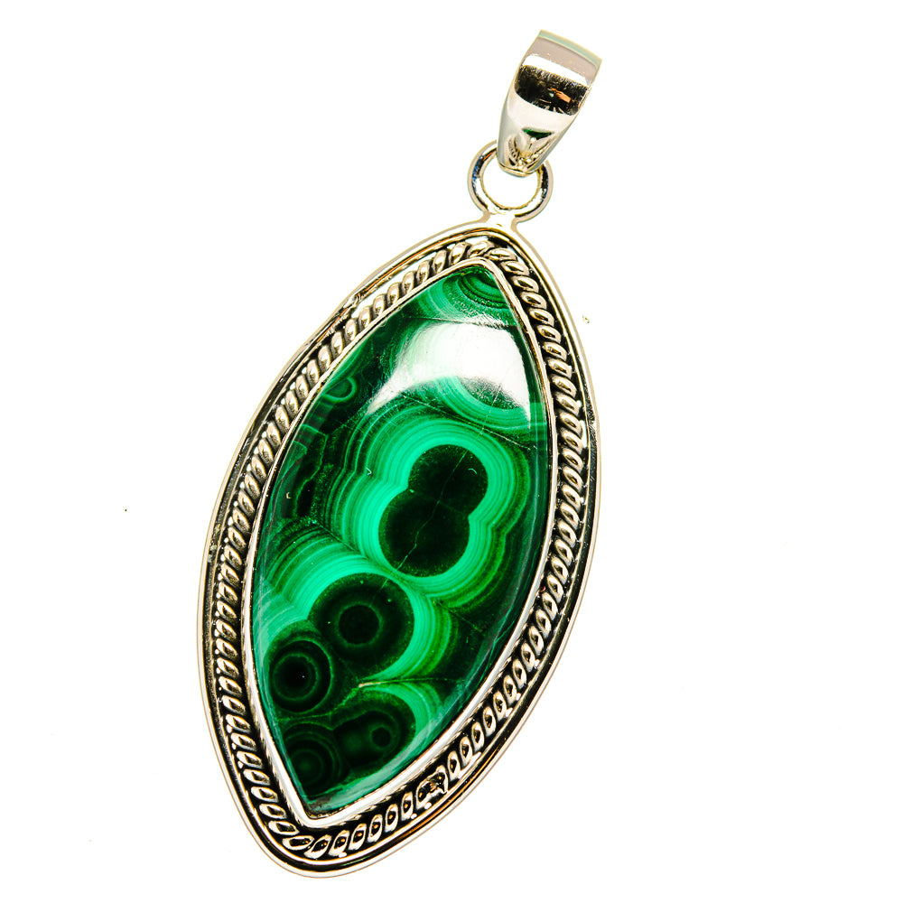 Malachite Pendants handcrafted by Ana Silver Co - PD15914