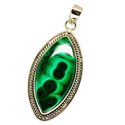 Malachite Pendants handcrafted by Ana Silver Co - PD15914