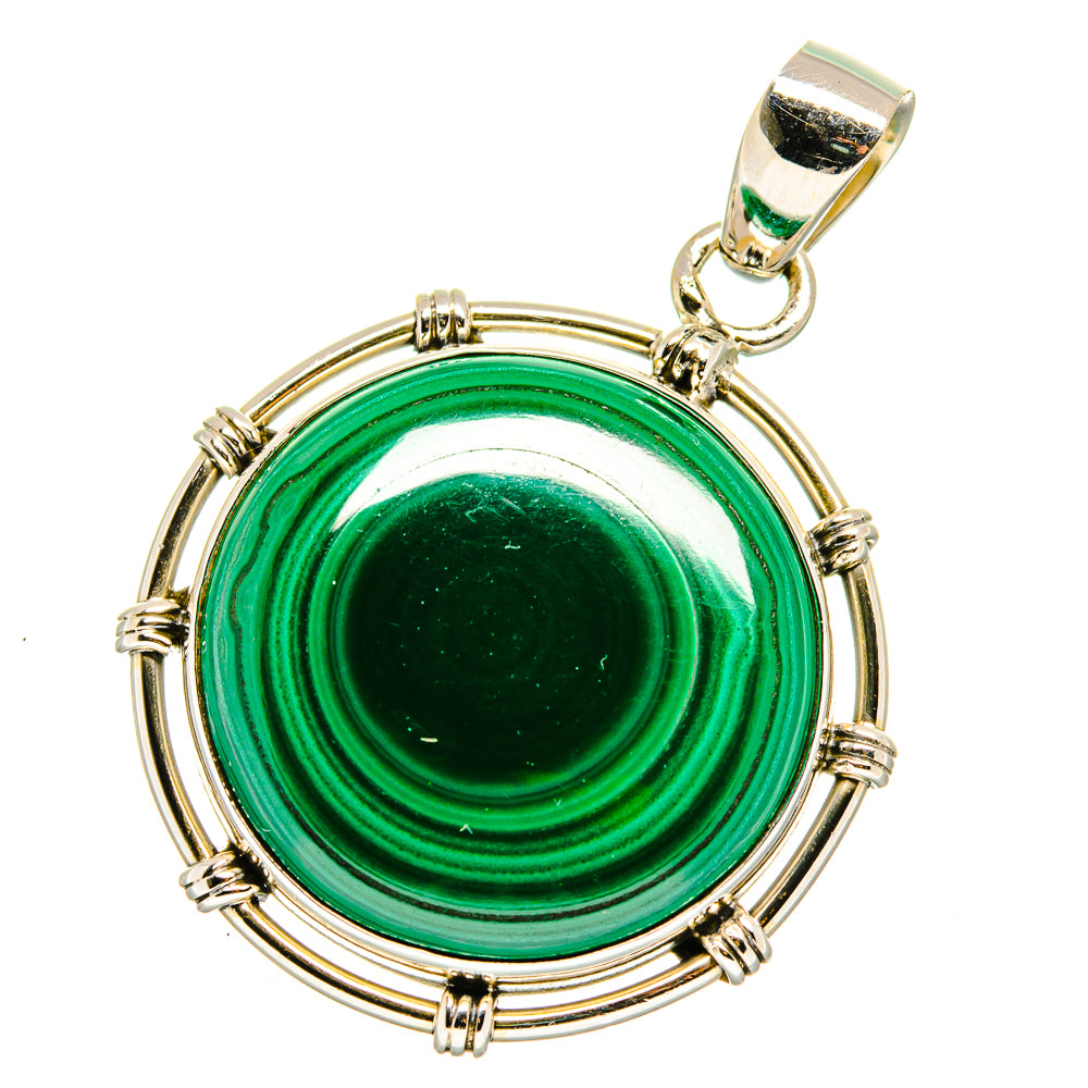 Malachite Pendants handcrafted by Ana Silver Co - PD15916
