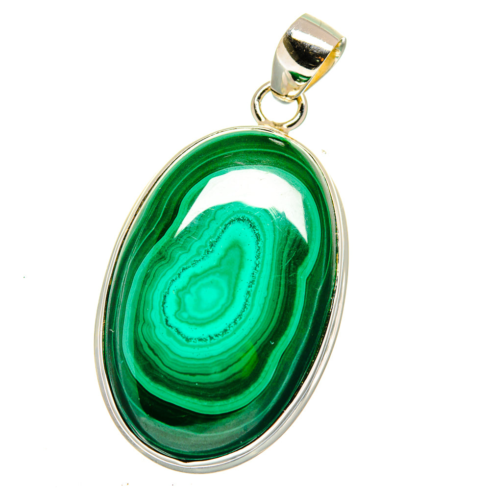Malachite Pendants handcrafted by Ana Silver Co - PD15917