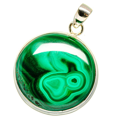 Malachite Pendants handcrafted by Ana Silver Co - PD15920