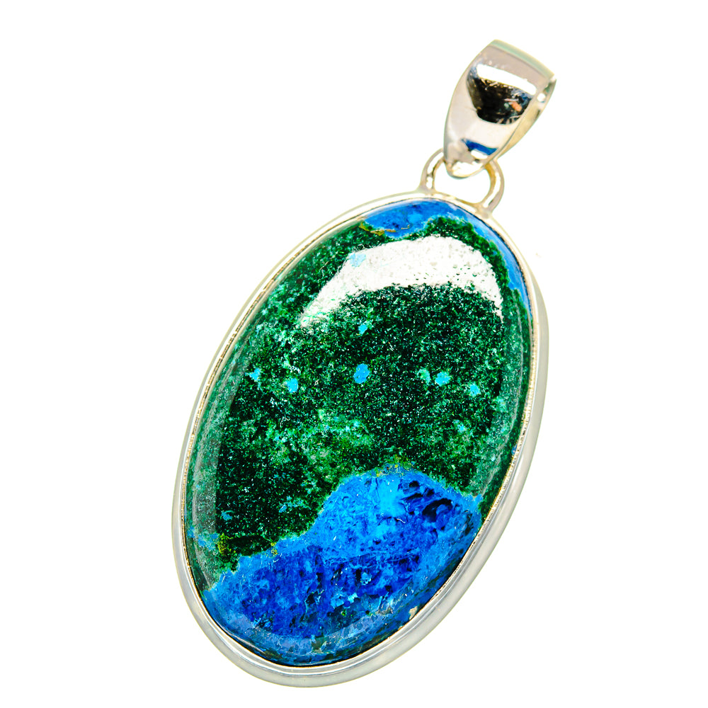 Chrysocolla Pendants handcrafted by Ana Silver Co - PD15925
